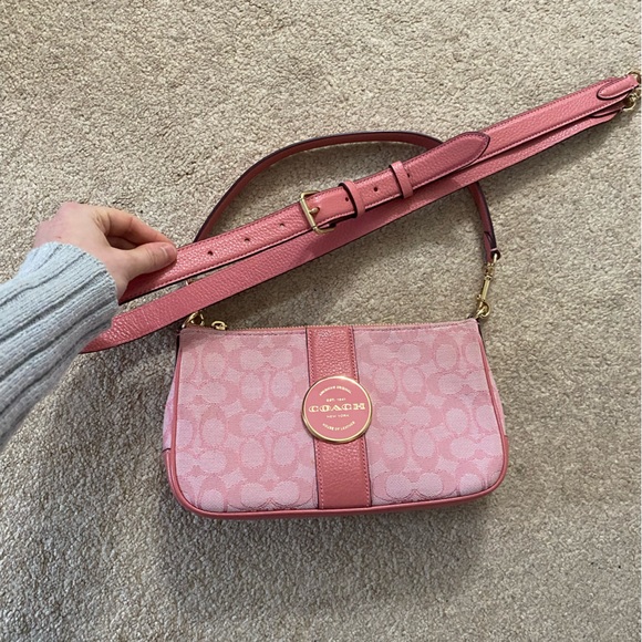 Coach Accessories - 🍑Coach Pink 46in Attachable Strap with Gold Hardware🍑